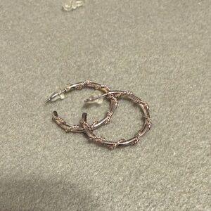 Intricate Vine Hoop Earrings